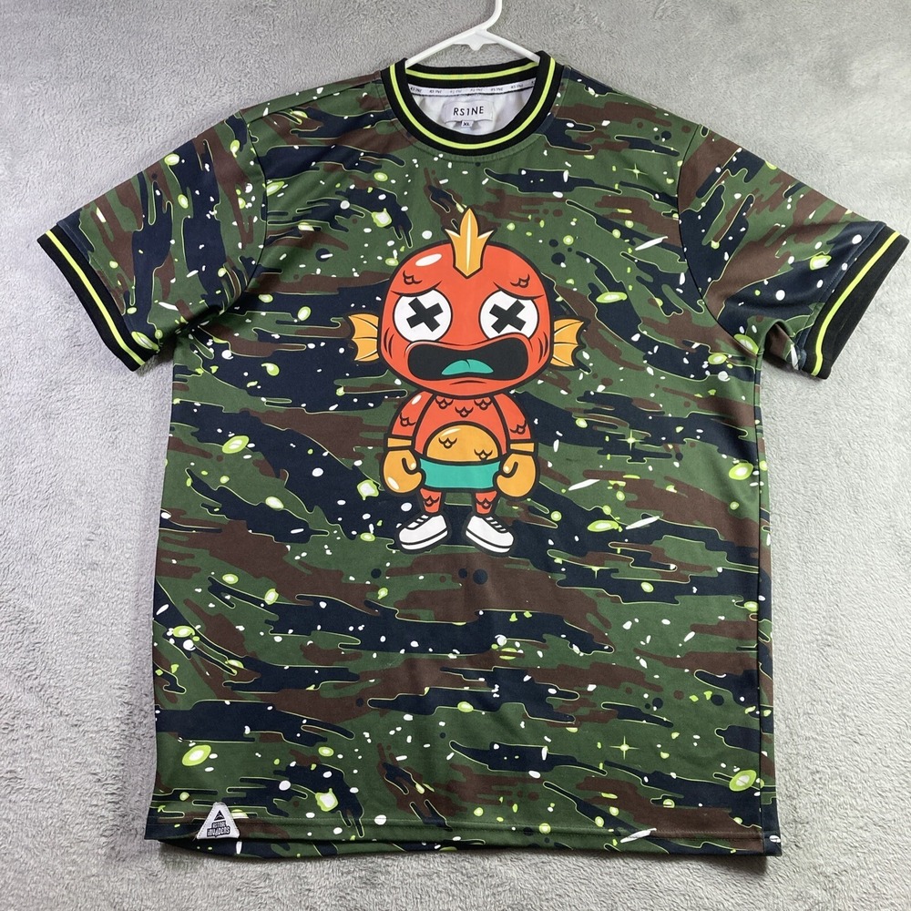 Astral Invaders Shirt Adult XL Camouflage Graphic Tee Space Alien Man RS1NE SS